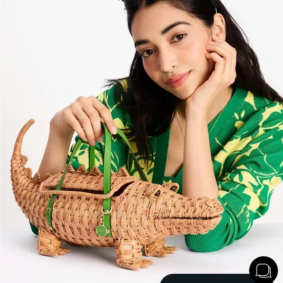 NWT - Kate spade 3D alligator wicker bag - Picture 4 of 10